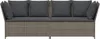 vidaXL Gartensofa mit Kissen Grau Poly Rattan Produktbild-Vorschau 4