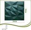 A single 3D wall panel with a geometric design, shown flat against a white background. Dimensions are indicated. Podgląd zdjęcia produktu