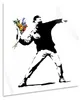 Giallobus - Lanciatore di fiori - Banksy - 70L x 70l cm - Anteprima dell’immagine prodotto 2