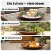Runde Schale aus Metall mit Edelrost, Durchmesser 50 cm, Produktbild-Vorschau 7