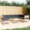7-tlg. Garten-Lounge-Set mit Kissen Massivholz Kiefer Produktbild-Vorschau 2