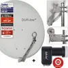 DUR-line Select 75/80cm Komplettanlage hellgrau + Quad LNB Produktbild-Vorschau 2