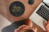 MuchoWow® Mauspad Mousepad Zitat - Tür - Gold - Marmor Produktbild-Vorschau 3