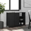 vidaXL Příborník černý 100x33x75 cm materiál na bázi dřeva Náhled obrázku produktu 1