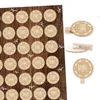 35 Danke Aufkleber beige weiß + Holzklammer - Dankeschön Produktbild-Vorschau 1