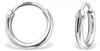 Kleine Draht-Creolen Ohrringe aus 925 Silber (8 mm) Produktbild-Vorschau 1