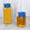 2x KARO & KORA Kühlschrankkrug mit Deckel blau 1L & 0,5L Produktbild-Vorschau 3