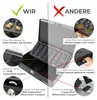 Geldkassette mit einem Euro-Münzzählbrett von HMF mit 30 cm Breite in Gelb Produktbild-Vorschau