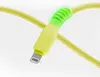 QUALO Nylon USB-C auf Lightning Kabel – 1,5 m, 2,4 A, Gelb Produktbild-Vorschau 4