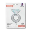 Shape Folienballon "Diamantring Silber" | 94 cm Produktbild-Vorschau 4