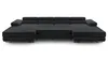AX LIVING Dunkelgrau Sofa U Form mit Schlaffunktion – Produktbild-Vorschau 3