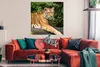 MuchoWow® Poster Tiger - Baum - Blätter 100x100 cm - Produktbild-Vorschau 2