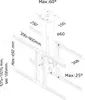 NewStar LCD/LED Deckenhalterung (Höhe: 64-104 cm) / 27-60" Produktbild-Vorschau 7