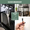 eluno 2-stufiges Mikrowellenregal mit 8 Haken, Produktbild-Vorschau 4