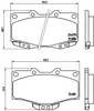 BREMBO Bremsbeläge Satz Vorne für TOYOTA LAND CRUISER 90 Produktbild-Vorschau 17