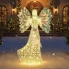 COSTWAY Ange de Noël 158cm illuminé grand, ange irisé avec Voir les images du produit 2