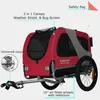 DOGGYHUT® Premium MEDIUM remorque à vélo 2en1 pour chien et Voir les images du produit 5