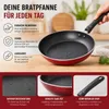 Pfanne Bratpfanne 24 cm Gusseisen Antihaft Induktionspfanne Produktbild-Vorschau 2