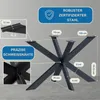 Rám stola Spider kovové nohy stola 120x72x70 cm antracitová Náhľad obrázku produktu 3