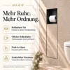 HAGO24 WC Modul Edelstahl Schwarz Einbauschrank Unterputz Produktbild-Vorschau 3