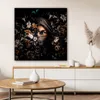 MuchoWow® - Leinwandbilder - Frau - Luxus - Blumen - Produktbild-Vorschau 6