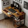 Počítačový Stôl Loft / Industrial – Rustikálna Hnedá Farba Náhľad obrázku produktu 6