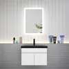 Badezimmer Badmöbel 60 cm Schwarz Waschtisch mit Produktbild-Vorschau 2