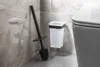 Závěsná WC štětka SAMOA, matné sklo, matná černá Náhled obrázku produktu 3