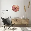 Wanduhr - Rund - Glasuhr - Wiese Blumen Sonne - 40x40cm - Produktbild-Vorschau 6