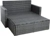 Gartenmöbel Polyrattan Sitzgruppe Lounge Gartensofa Produktbild-Vorschau 4