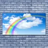 Glasbilder 140x70 Wandbild Druck auf Glas Regenbogen Natur Produktbild-Vorschau 2