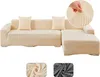 Sofabezug Ecksofa L Form Jacquard Stretch Sofa Überzug Produktbild-Vorschau 3