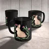 Mr. & Mrs. Panda Tasse Hase Sitzen - Schwarz - Geschenk, Produktbild-Vorschau 4