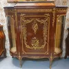 Casa Padrino Barock Kommode mit Seitenglas Braun / Gold 145 Produktbild-Vorschau 1