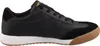 A side view of a black Skechers sneaker with a gum sole. Produktbild-Vorschau