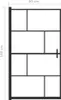 vidaXL Cabine de douche ESG 80x140 cm noir Voir les images du produit 5