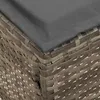 vidaXL Tabourets de jardin, lot de 2, gris et gris foncé, Voir les images du produit 9