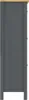 vidaXL Szafka na buty Hill Grey 72x35x124 cm lite drewno Podgląd zdjęcia produktu 9