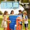 4-in-1 Spiele-Set, Vier Gewinnt, höhenverstellbar, Produktbild-Vorschau 5