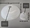 Ersatzglas Fluterglas Komplettset, alabasterfarbig, E14 / Produktbild-Vorschau 2
