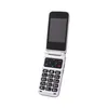 A white flip phone is shown against a white background. Produktbild-Vorschau