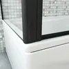 AICA 130cmx140cm Schwarz Badewannenaufsatz 6mm NANO Produktbild-Vorschau 6