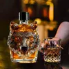300 ml Whiskyflasche Dekanter Wolfskopfform Weinflasche aus Produktbild-Vorschau 4