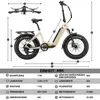 48V 18Ah E BIKE,20 *4.0" Fetter Reifen E-Bike Klappräder, Produktbild-Vorschau 12