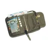 An open wallet with euro banknotes, coins, and identification cards inside, set against a white background. Anteprima dell’immagine prodotto
