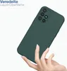 A hand holding a dark green phone case against a white background. Produktbild-Vorschau