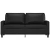 vidaXL 2-osobowa sofa czarna 140 cm imitacja skóry Podgląd zdjęcia produktu 3