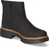 A black leather boot with a thick sole and a zipper on the side, presented on a white background. Produktbild-Vorschau