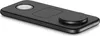 A black wireless charging pad with multiple charging spots, including one for a smartwatch and one for a phone. Voir les images du produit