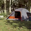 vidaXL Kuppel-Campingzelt 4 Personen Grau Wasserdicht Produktbild-Vorschau 4